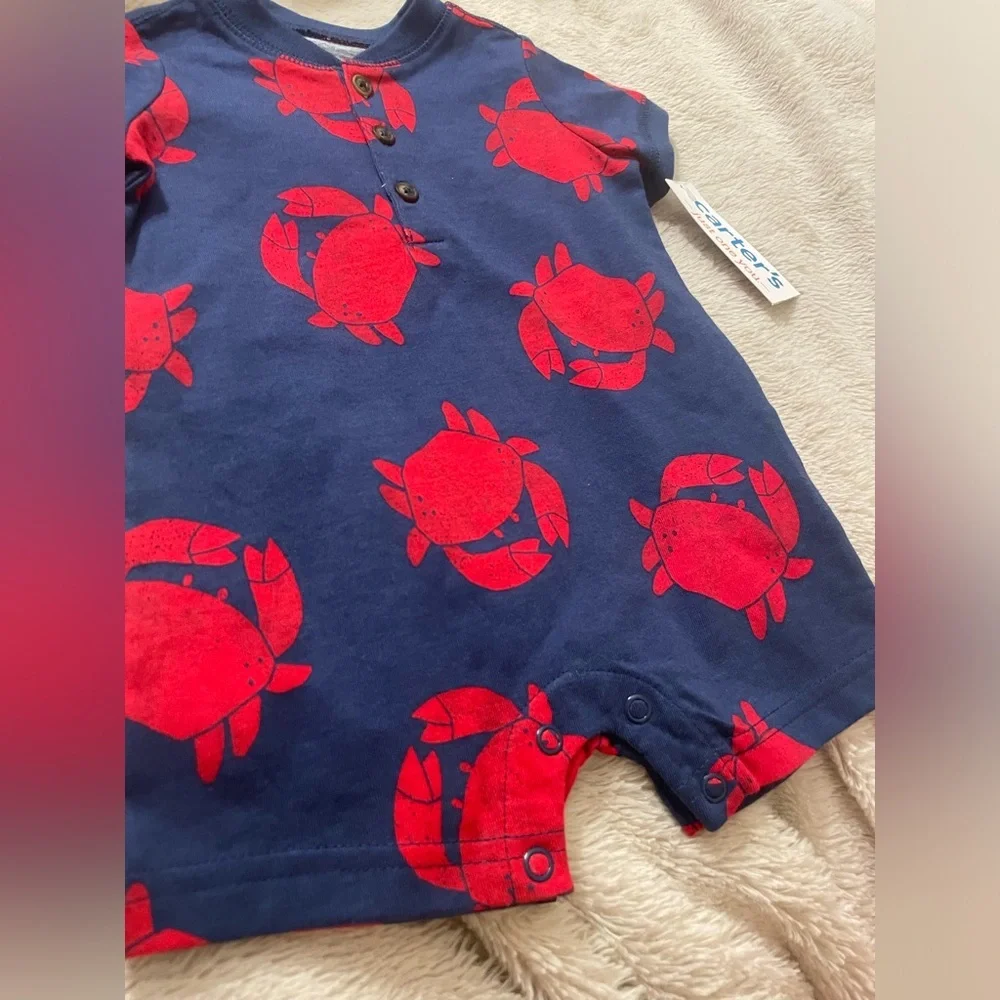 NWT Carter’s Crab Outfit Romper